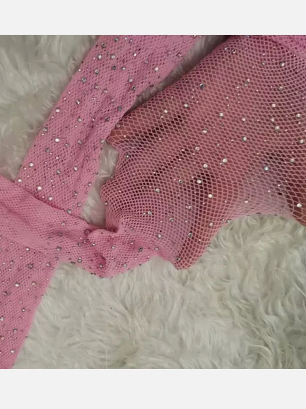 Sparkling Rhinestone Gem Fishnet Design Stockings/Tights